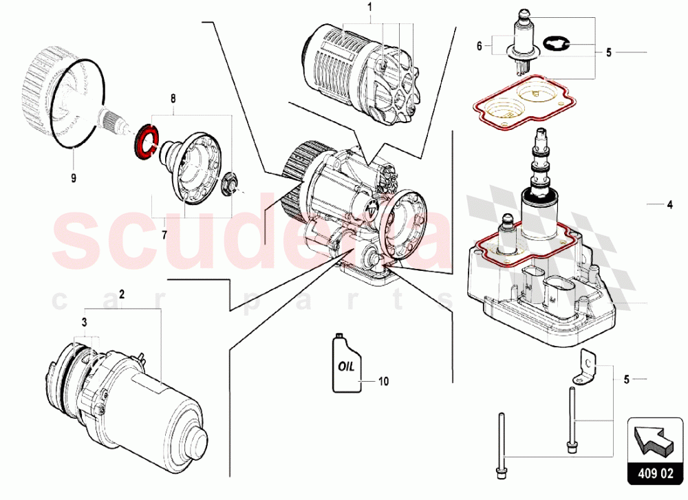 Front Axle Differential 2 of Lamborghini Lamborghini Aventador LP740 S