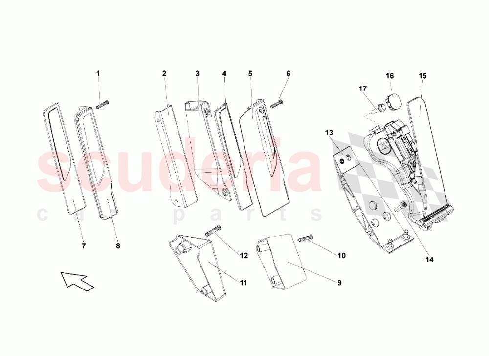 Accelerator Pedal of Lamborghini Lamborghini Gallardo LP560 Coupe