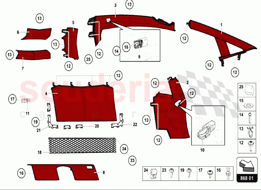Interior D - cor 2 of Lamborghini Lamborghini Aventador LP740 S