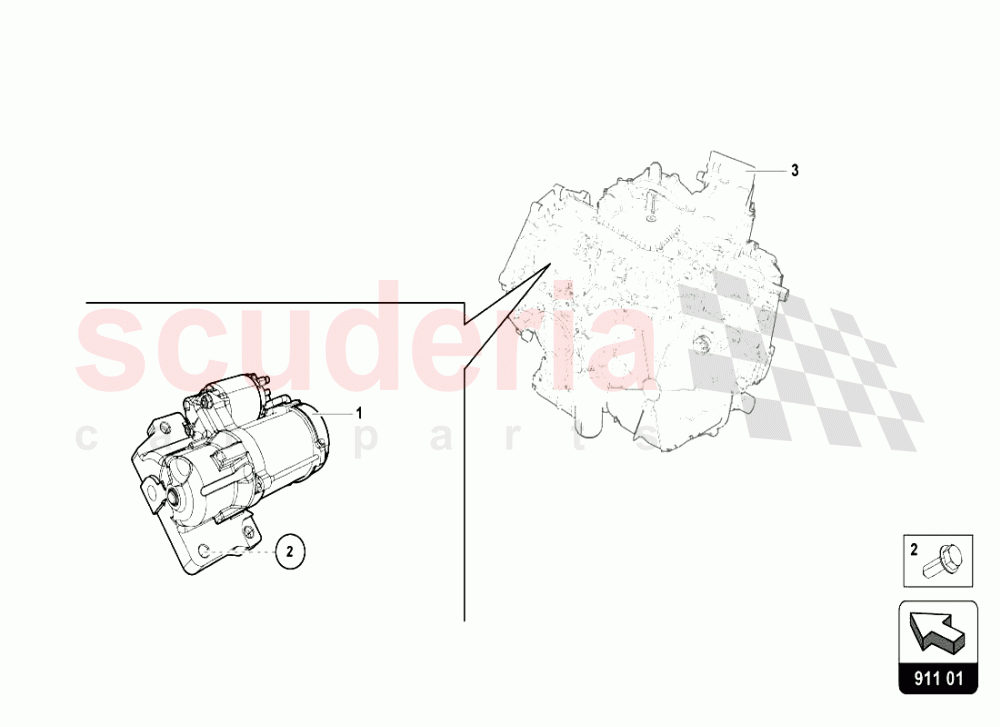 STARTER of Lamborghini Lamborghini Huracan LP610 Coupe