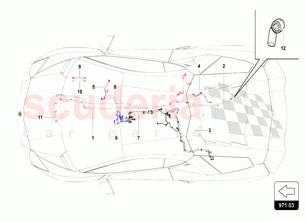 ELECTRICAL SYSTEM 7 of Lamborghini Lamborghini Aventador LP720 Coupe