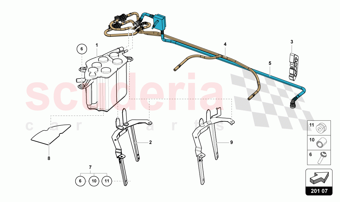 ACTIVATED CARBON FILTER SYSTEM of Lamborghini Lamborghini Aventador LP780 Ultimae