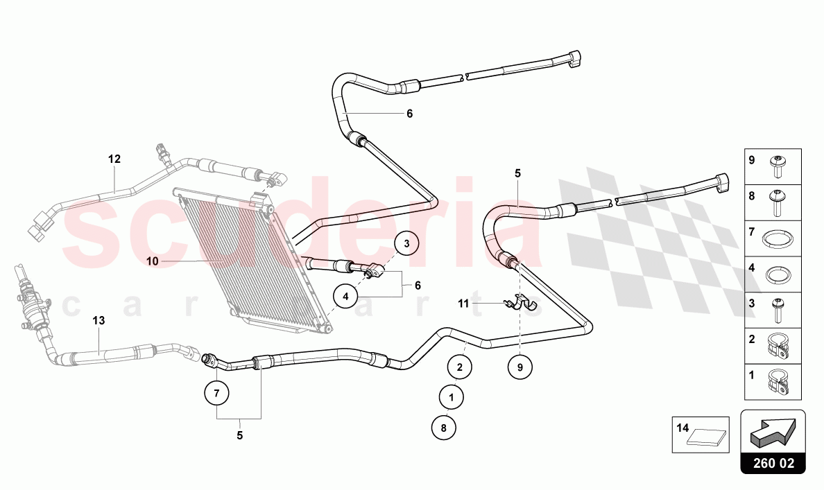 AIR-CONDITIONING SYSTEM WITH ELECTRONIC REGULATION of Lamborghini Lamborghini Aventador LP780 Ultimae