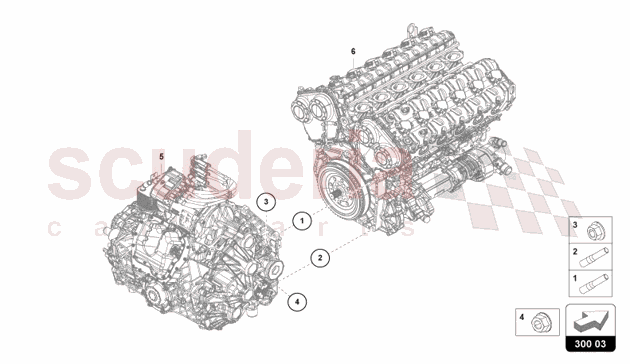 COMPONENTS FOR GEARBOX of Lamborghini Lamborghini Revuelto Coupe