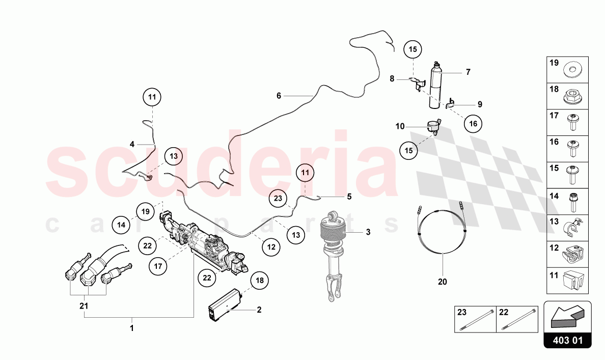 LIFTING DEVICE of Lamborghini Lamborghini Huracan Evo Spyder 2WD