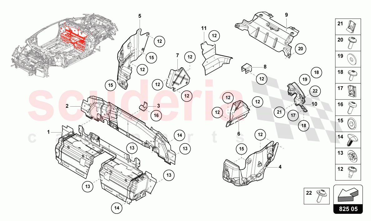 HEAT SHIELD of Lamborghini Lamborghini Huracan STO