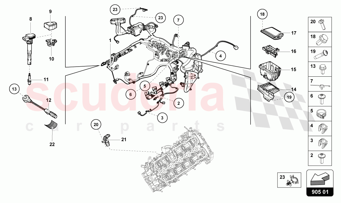 IGNITION SYSTEM of Lamborghini Lamborghini Huracan STO