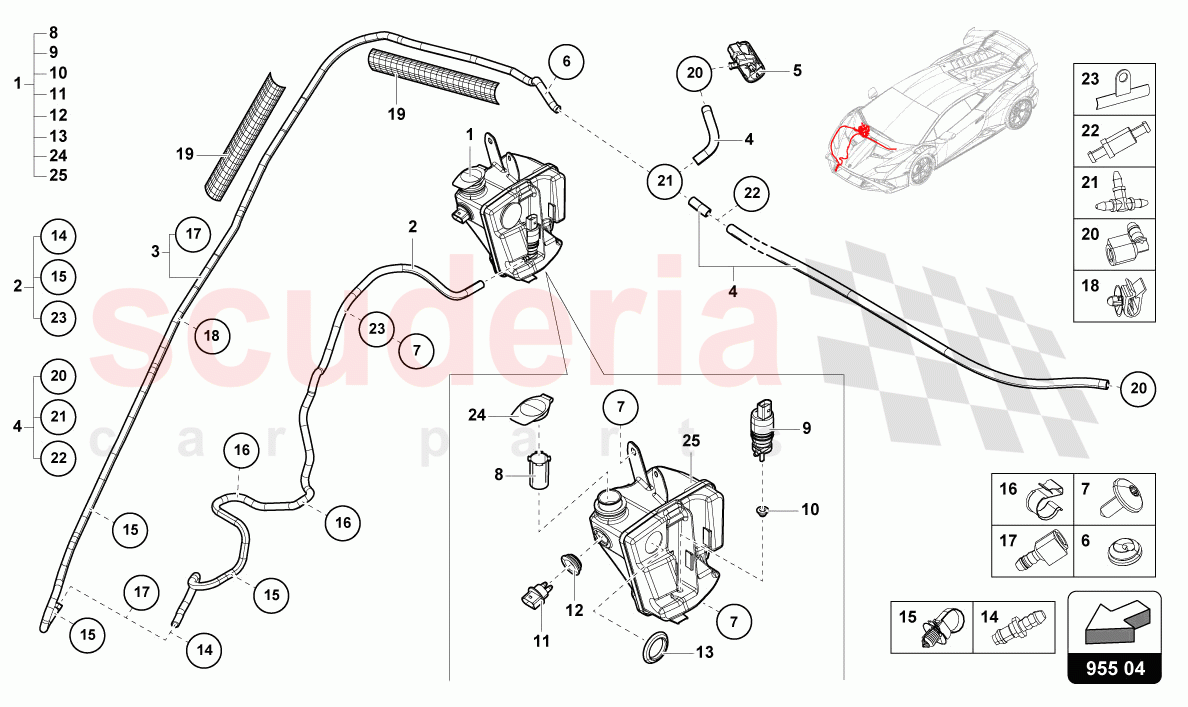 HEADLIGHT WASHER SYSTEM of Lamborghini Lamborghini Huracan STO