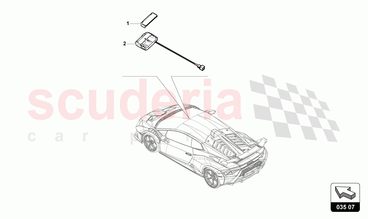 FOR VEHICLES WITH TELEPASS CARD SYSTEM ETC of Lamborghini Lamborghini Huracan STO