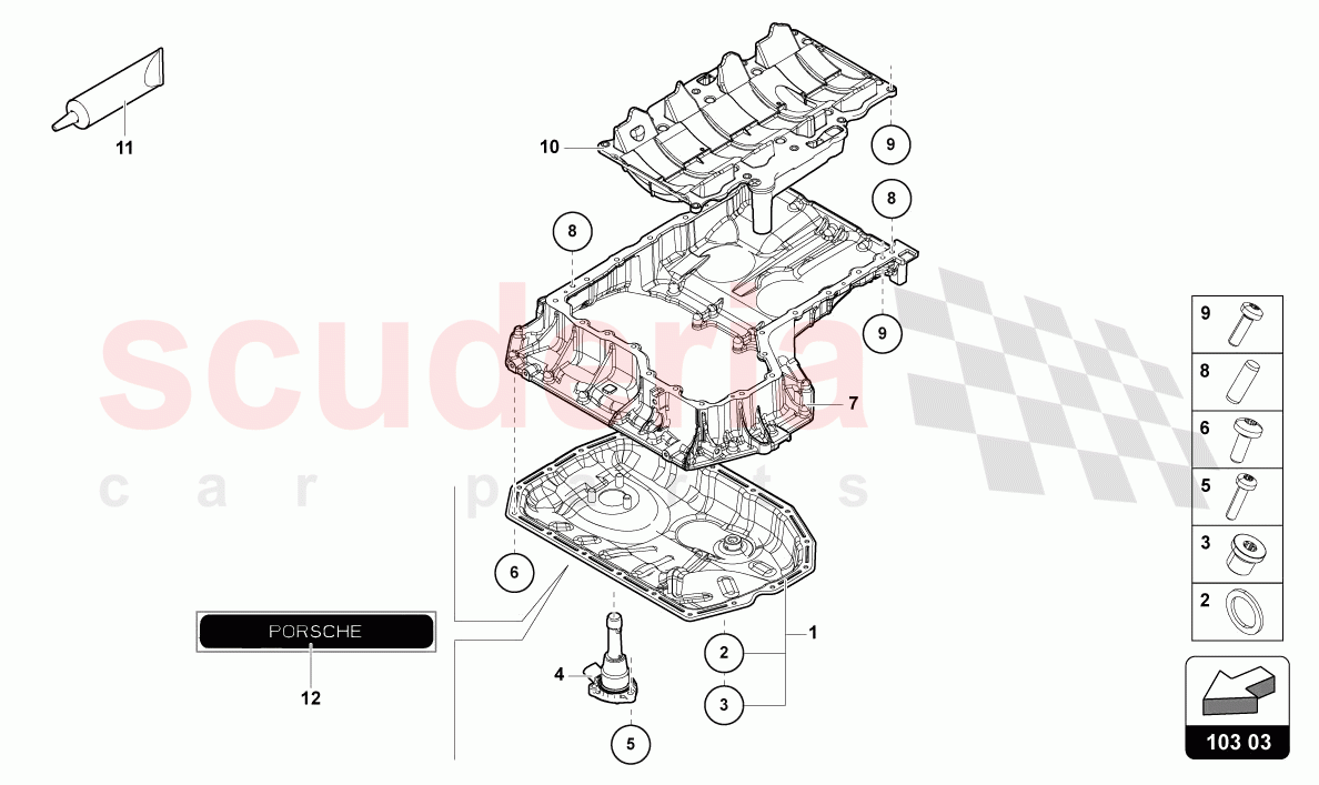 ENGINE OIL SUMP of Lamborghini Lamborghini Urus S