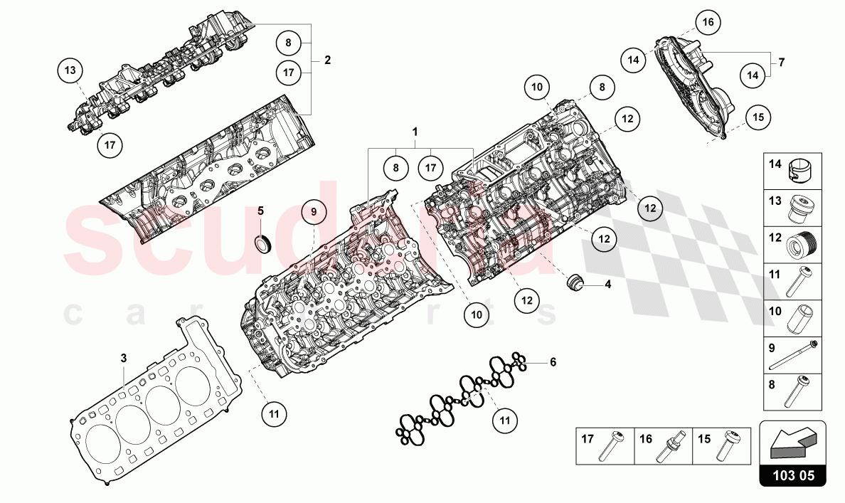 CYLINDER HEAD of Lamborghini Lamborghini Urus S