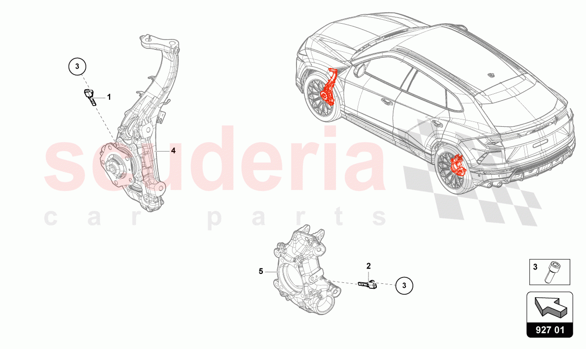 SPEED SENSOR of Lamborghini Lamborghini Urus S