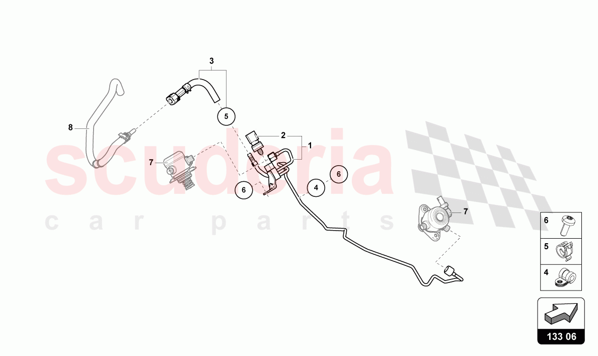 FUEL SUPPLY LINE of Lamborghini Lamborghini Urus (2019-2022)