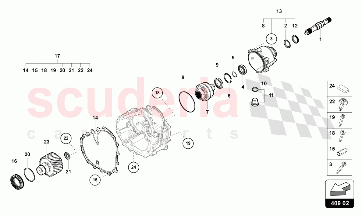 DIFFERENTIAL FRONT of Lamborghini Lamborghini Urus (2019-2022)
