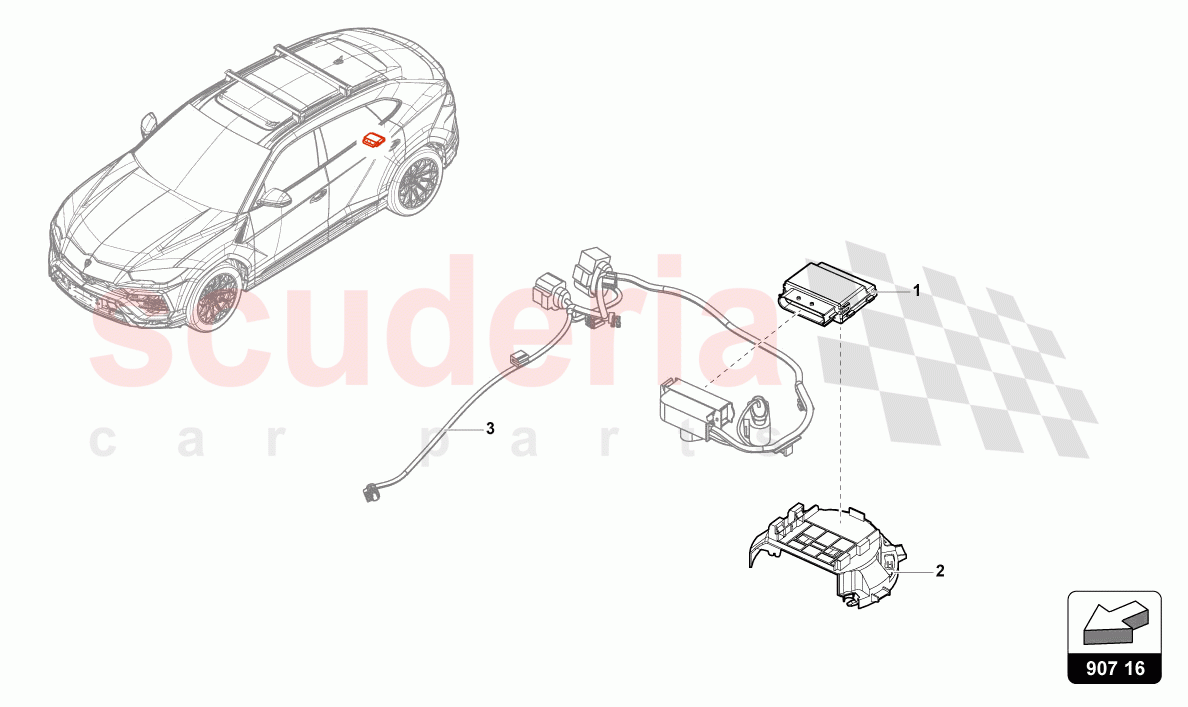 CONTROL UNIT FOR FUEL PUMP of Lamborghini Lamborghini Urus (2019-2022)