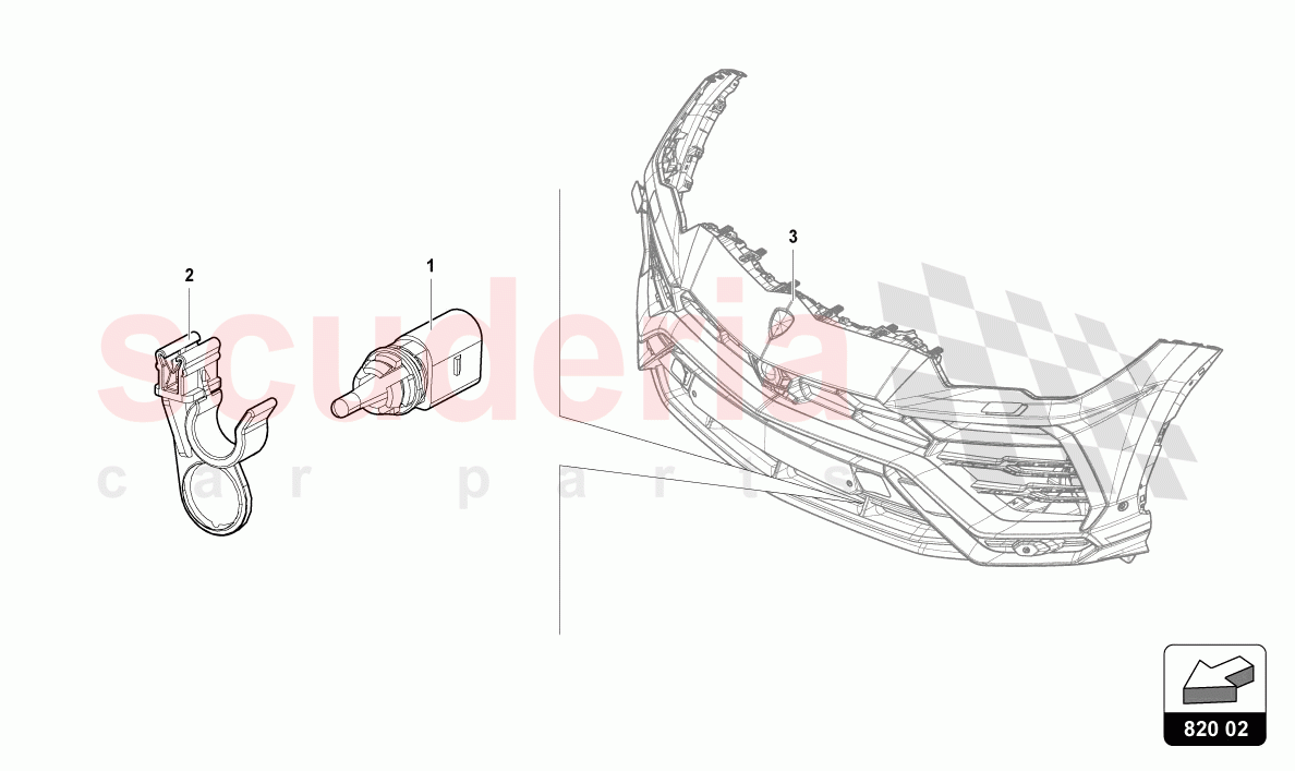 EXTERNAL TEMPERATURE SENSOR of Lamborghini Lamborghini Urus Performante
