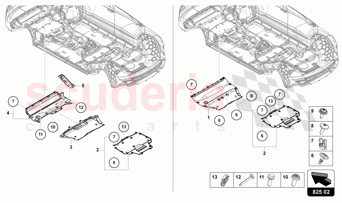 UNDERBODY TRIM of Lamborghini Lamborghini Urus Performante