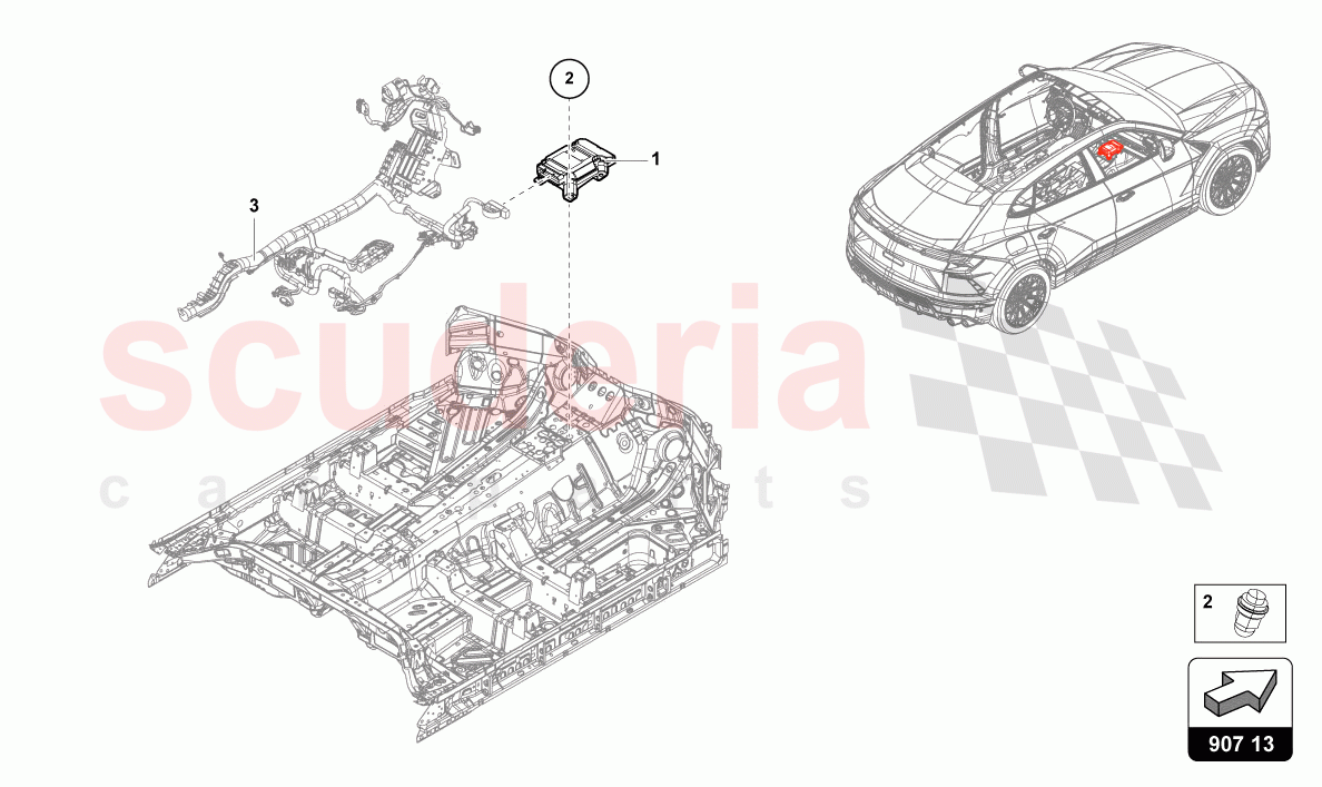 CONTROL UNIT FOR CHASSIS of Lamborghini Lamborghini Urus Performante