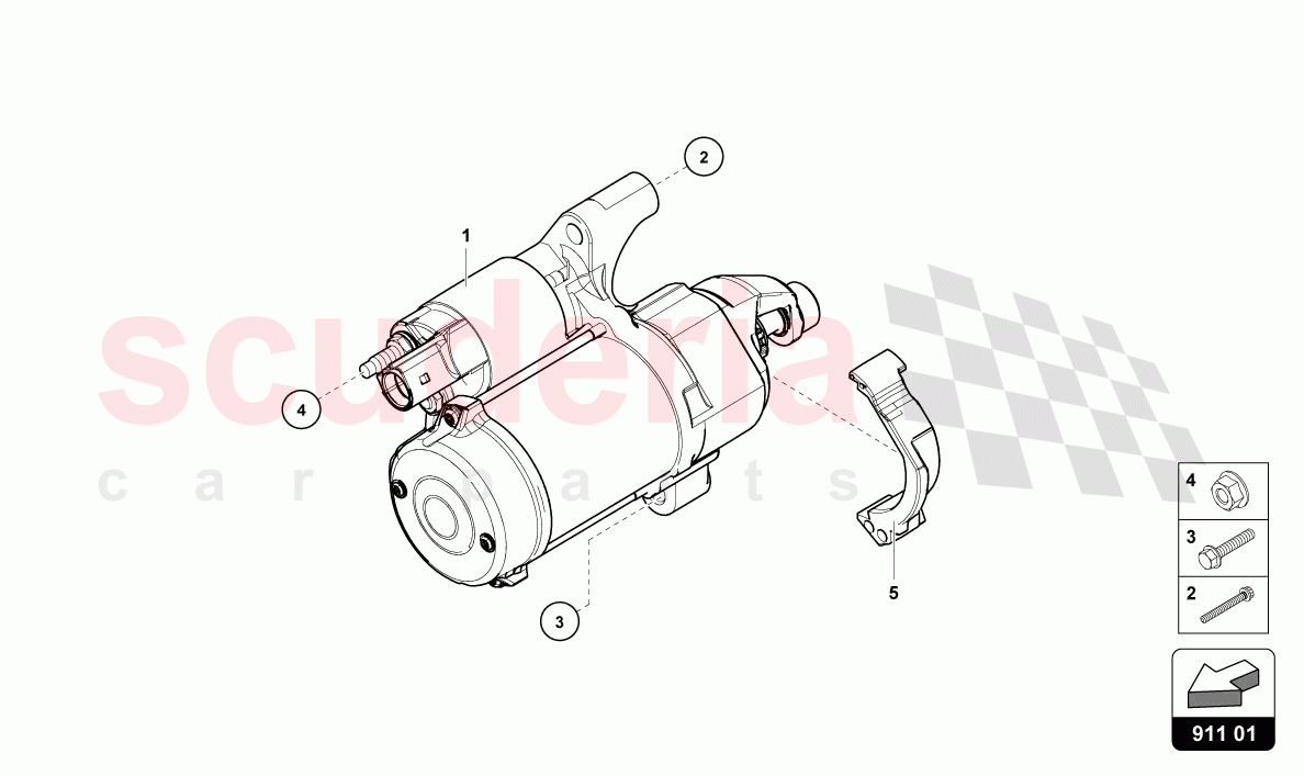 STARTER of Lamborghini Lamborghini Urus Performante