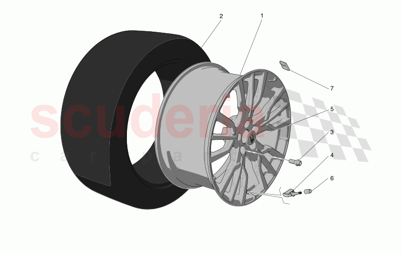 WHEELS AND TYRES of Maserati Maserati Grecale Modena Automatic 2.0 T4 4WD 330HP MHEV