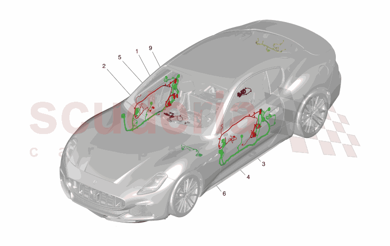 MAIN WIRING of Maserati Maserati GranCabrio M189    AUTOMATIC 4WD 3.0 BT V6 490 HP