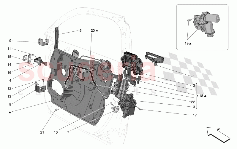 FRONT DOORS: MECHANISMS of Maserati Maserati Grecale Trofeo Automatic 3.0 BT V6 530HP
