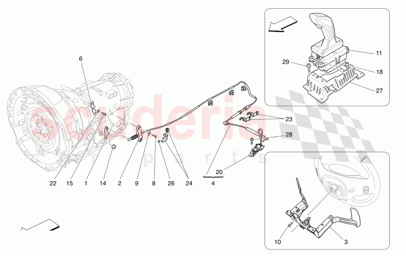 DRIVER CONTROLS FOR AUTOMATIC GEARBOX of Maserati Maserati Levante Modena S Automatic 3.0 BT V6 4WD 430HP