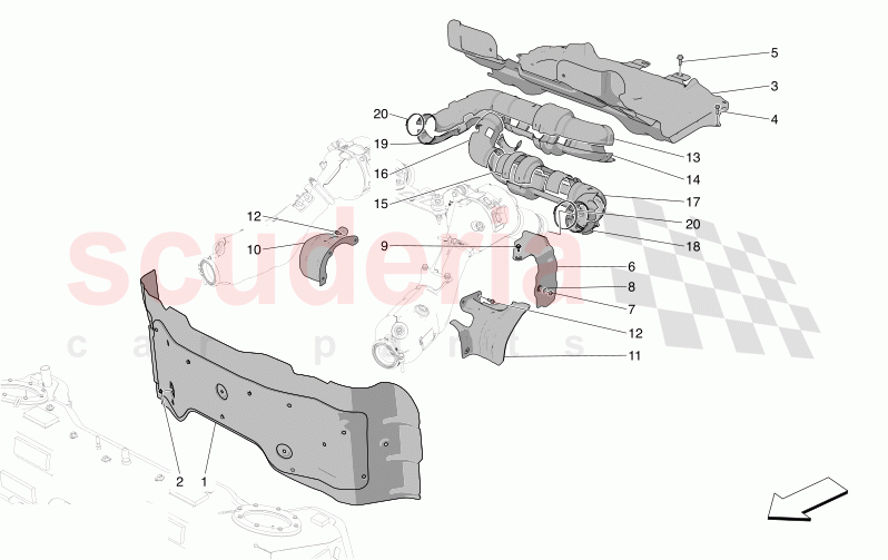 THERMAL INSULATING PANELS of Maserati Maserati MC20 Leggenda Automatic 3.0 BT V6 2WD 630HP