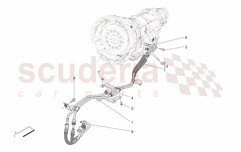 LUBRICATION AND GEARBOX OIL COOLING of Maserati Maserati GranCabrio M189 TROFEO  AUTOMATIC 4WD 3.0 BT V6 550 HP