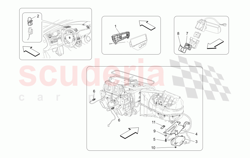 A/C UNIT: ELECTRONIC CONTROL of Maserati Maserati GranTurismo (2007-2010) Auto