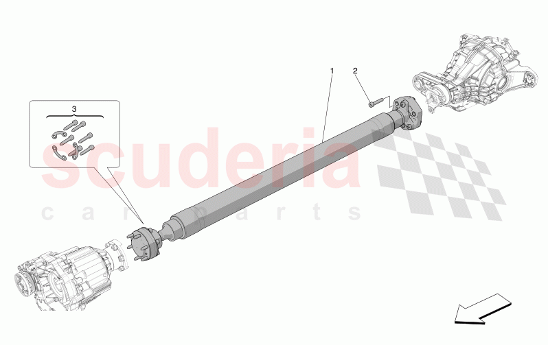 TRANSMISSION SHAFT of Maserati Maserati Grecale Trofeo Automatic 3.0 BT V6 530HP