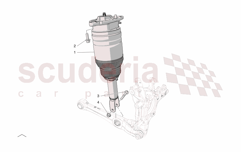 REAR SHOCK ABSORBER DEVICES of Maserati Maserati GranTurismo M189 FOLGORE  AUTOMATIC 4WD BEV 560 kW