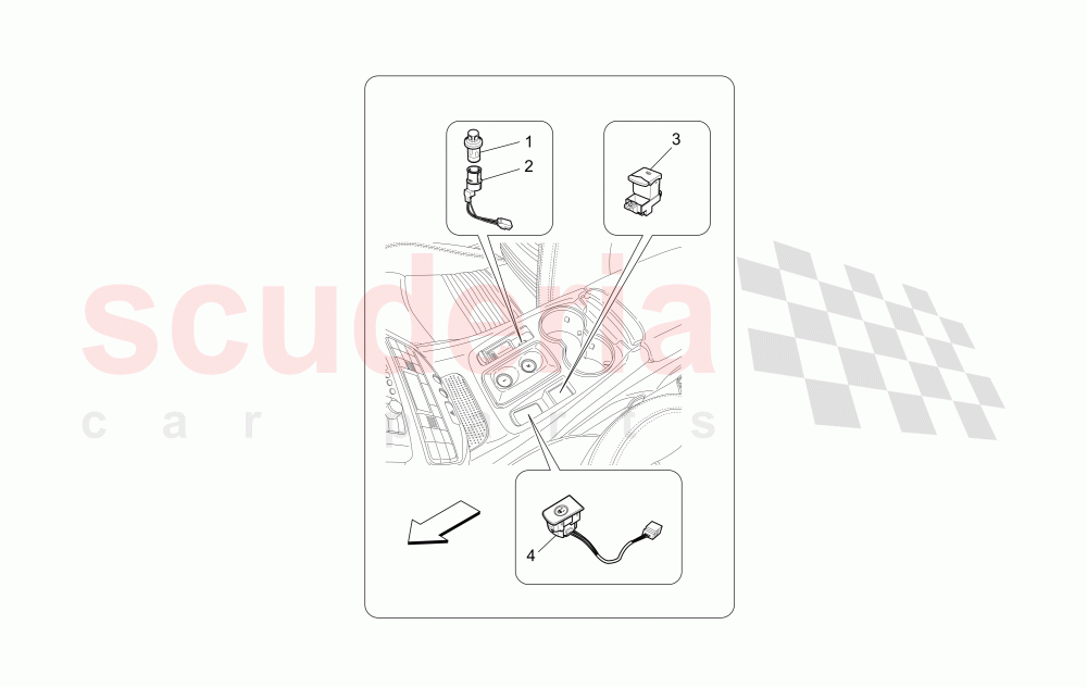 CENTRE CONSOLE DEVICES of Maserati Maserati GranTurismo (2017+) Special Edition CC