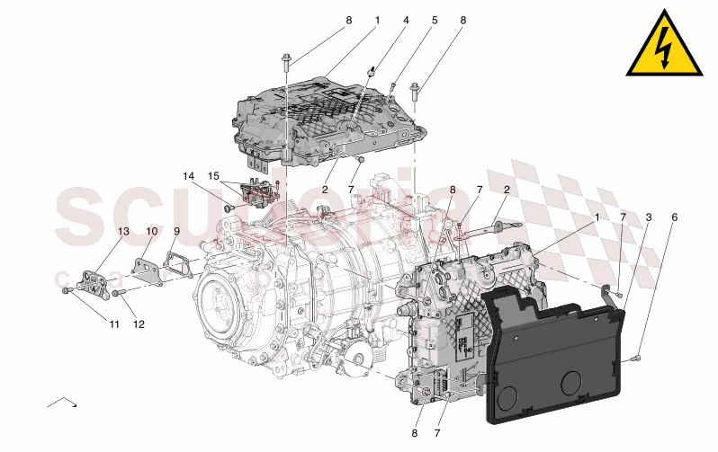 REAR ELECTRIC AXLE - INVERTER of Maserati Maserati GranTurismo M189 FOLGORE  AUTOMATIC 4WD BEV 560 kW