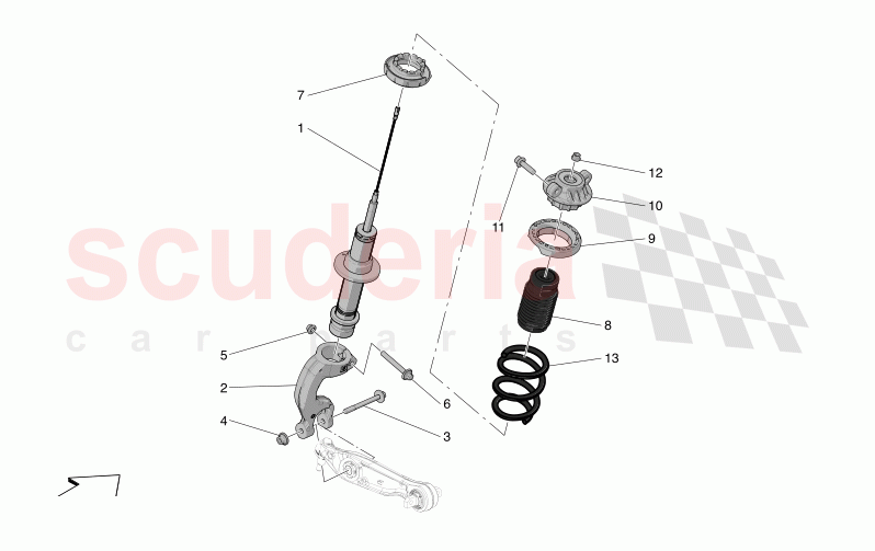 FRONT SHOCK ABSORBER DEVICES of Maserati Maserati MC20 Icona Automatic 3.0 BT V6 2WD 630HP