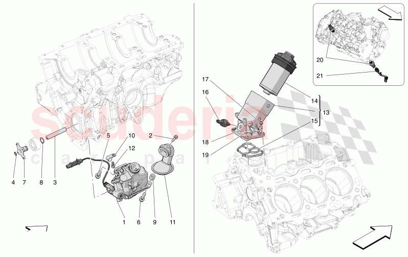 LUBRICATION SYSTEM: PUMP AND FILTER of Maserati Maserati Grecale Trofeo Automatic 3.0 BT V6 530HP