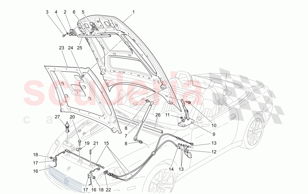 FRONT LID of Maserati Maserati 4200 Spyder (2005-2007) CC