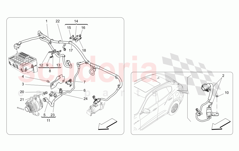 MAIN WIRING of Maserati Maserati Levante (2017+)