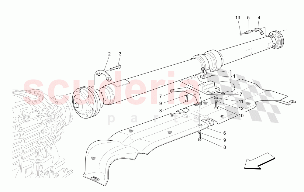 TRANSMISSION SHAFT of Maserati Maserati GranCabrio (2013+)