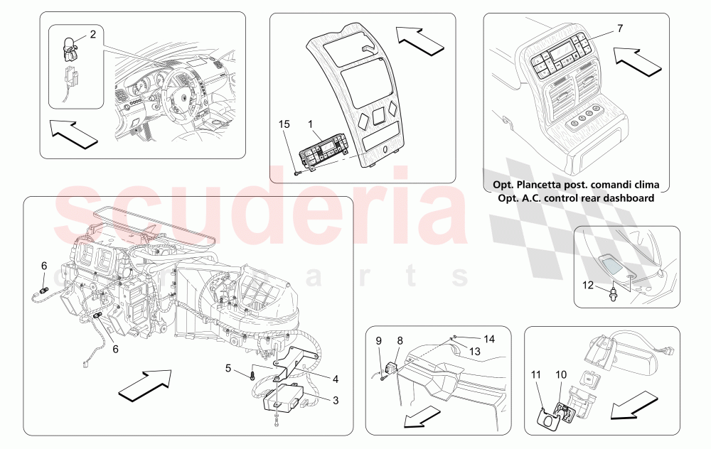 A/C UNIT: ELECTRONIC CONTROL of Maserati Maserati Quattroporte (2003-2007) DuoSelect