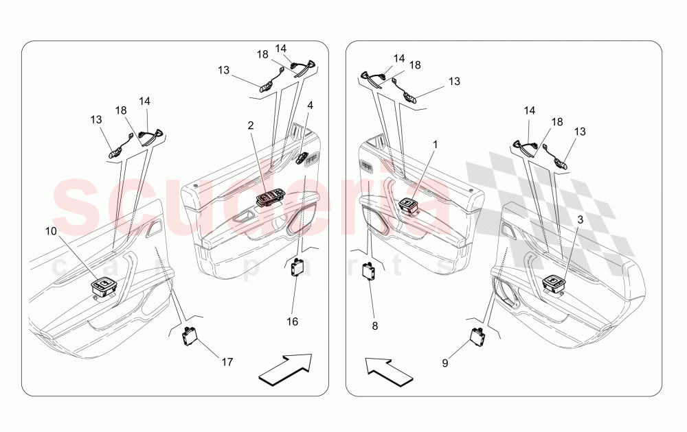 DOOR DEVICES of Maserati Maserati Ghibli (2017+) S