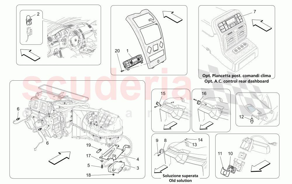 A/C UNIT: ELECTRONIC CONTROL of Maserati Maserati Quattroporte (2008-2012) 4.2