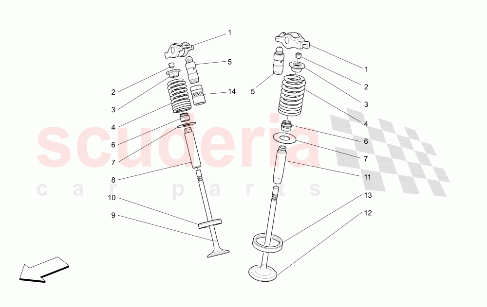 VALVES of Maserati Maserati Quattroporte (2013-2016) V6 330bhp