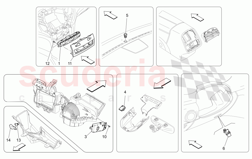 A/C UNIT: ELECTRONIC CONTROL of Maserati Maserati Ghibli (2017+) S Q4