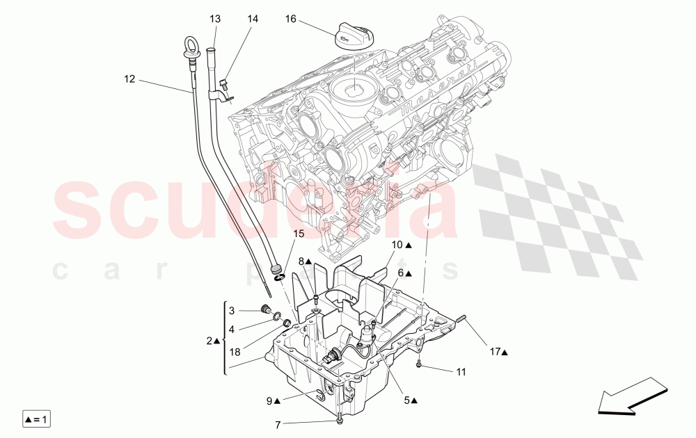 LUBRICATION SYSTEM: CIRCUIT AND COLLECTION of Maserati Maserati Ghibli (2017+)
