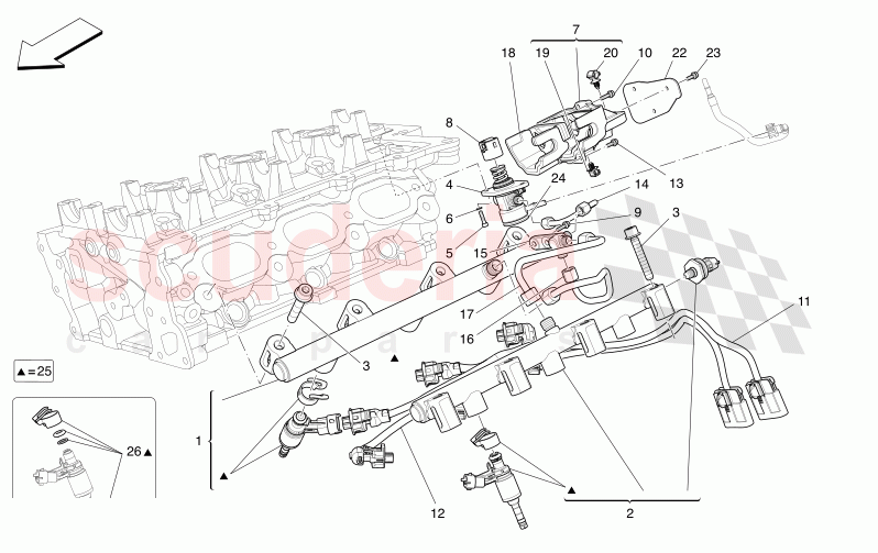 FUEL PUMPS AND CONNECTION LINES of Maserati Maserati Levante Modena Automatic 3.0 BT V6 4WD 350HP