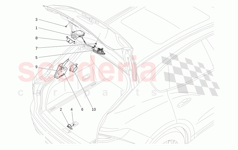 REAR LIFTGATE OPENING CONTROL of Maserati Maserati Levante Modena Automatic 3.0 BT V6 4WD 350HP