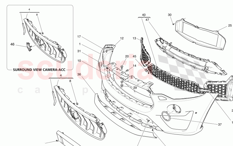 FRONT BUMPER of Maserati Maserati Levante Modena S Automatic 3.0 BT V6 4WD 430HP