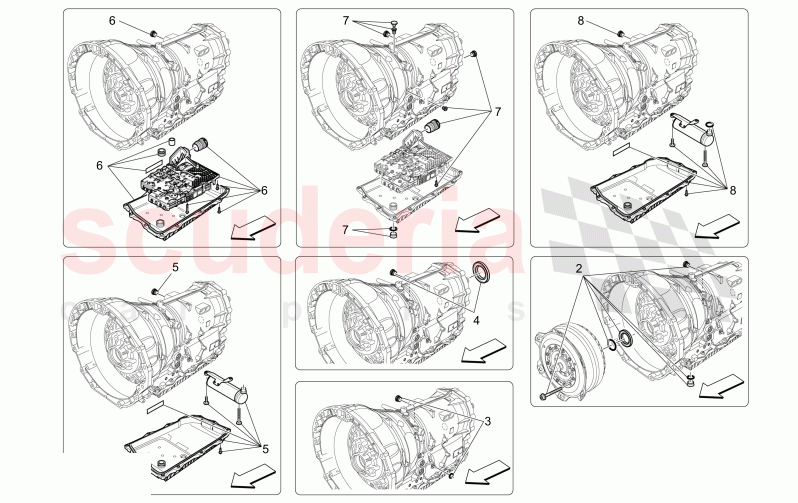 GEARBOX HOUSINGS of Maserati Maserati Levante Modena S Automatic 3.0 BT V6 4WD 430HP
