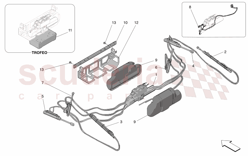 ELECTRICAL CAPOTE: HYDRAULIC SYSTEM of Maserati Maserati GranCabrio M189 FOLGORE  AUTOMATIC 4WD BEV 560 kW